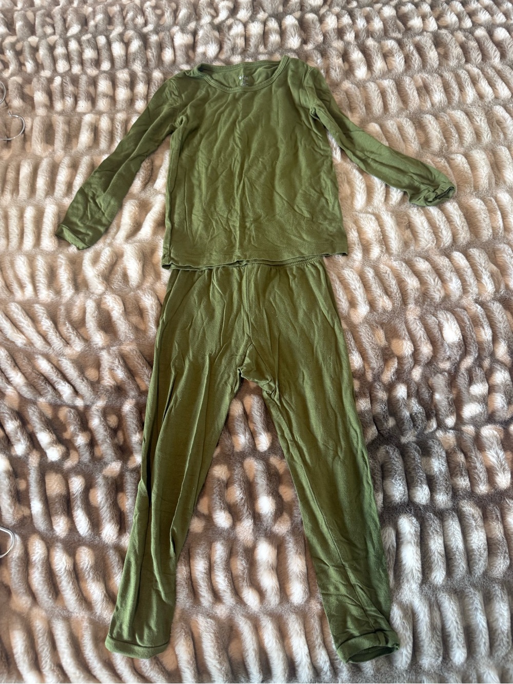Kyte BABY Olive Green Long Sleeve Pajama Set
